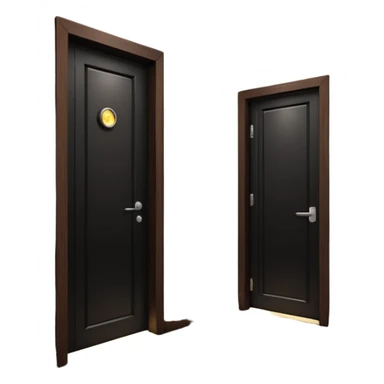 hotel room door modern hallway with spotlight up sticker