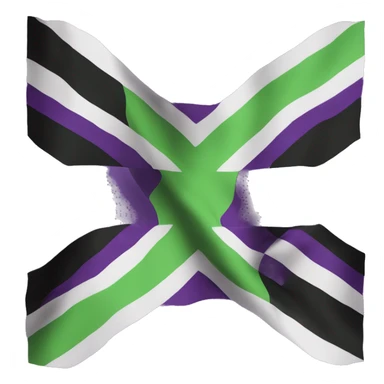 Aromantic Asexual pride flag sticker