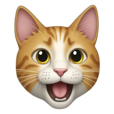 cat singing sticker