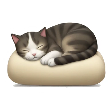 Sleeping cat on the back sticker