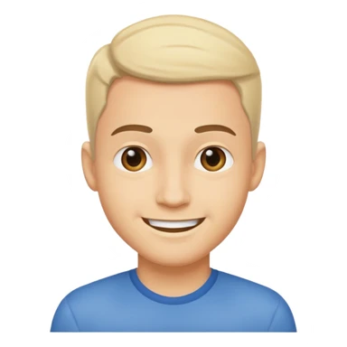 smiling light-skinned male portrait,  sticker