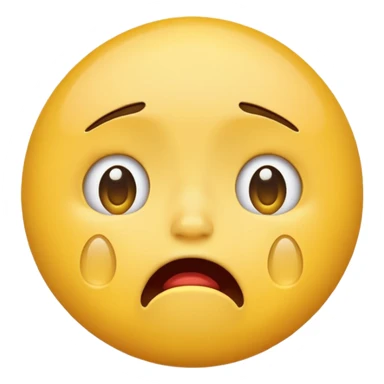 an emoji shoking itself and crying sticker