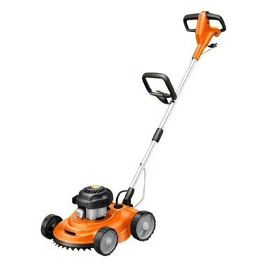 Echo lawn trimmer with orange more like the real thing  sticker