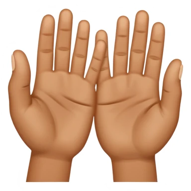 Two hands high-five sticker