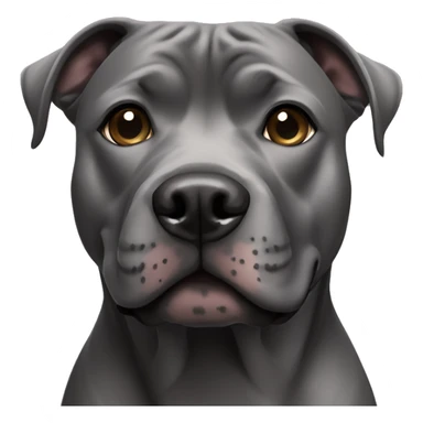dark grey staffordshire terrier sticker