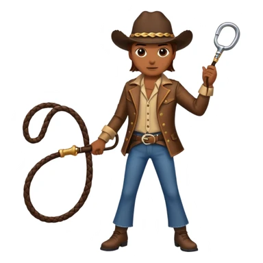 Give this emoji 🤠 a whip sticker