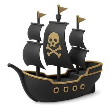 pirate ship sticker