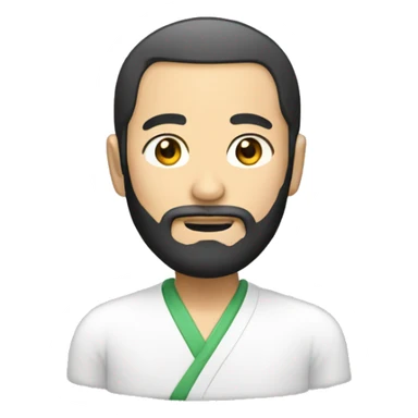 asian sensei with beard sticker