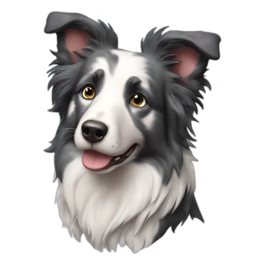 border collie blue merle sticker