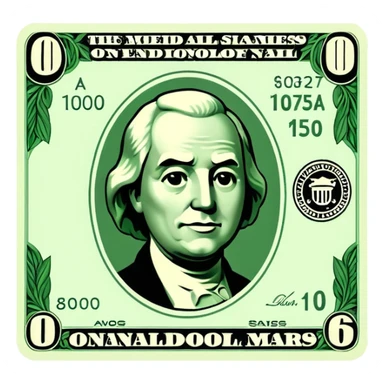 1 dollar sticker