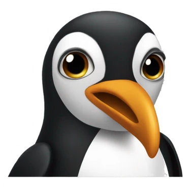 üzgün penguen sticker