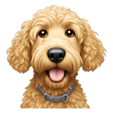 A golden doodle sticker