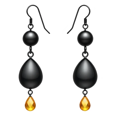 black earring sticker