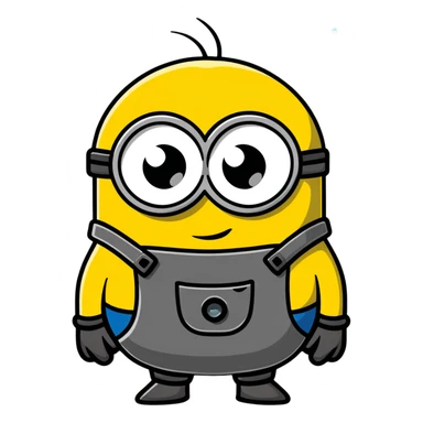 crying minion with tears sticker