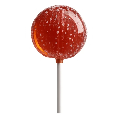 Remove the background from the photorealistic lollipop, leaving only the lollipop on a transparent background. sticker