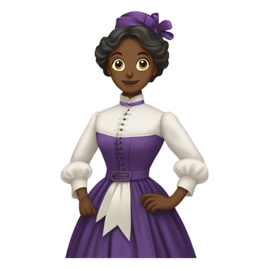 a XIXth century sufragette sticker