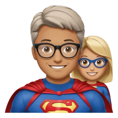 My github user name is superhero dev, realistic one adult in noman family sticker