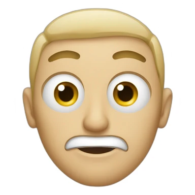 man pulling eye sticker