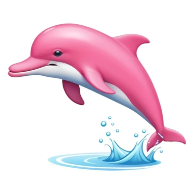 Golfinho cor de rosa sticker