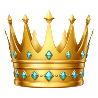 golden crown that is split in the middle sticker