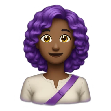 world color purple sticker