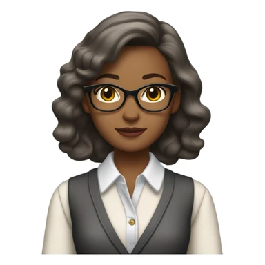 Girl with preppy clothes sticker