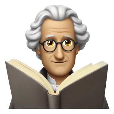Goethe reading book sticker