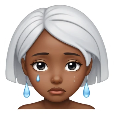 black girl crying  sticker