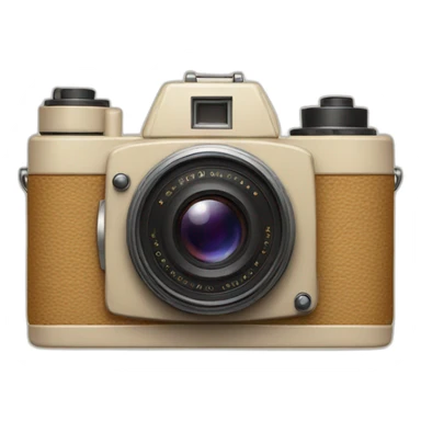 old camera beige sticker