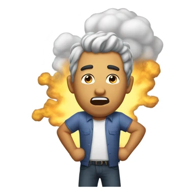 a fart coming out of jose sticker