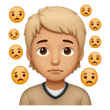 personita cansada o mareada, estilo doodle cute. sticker