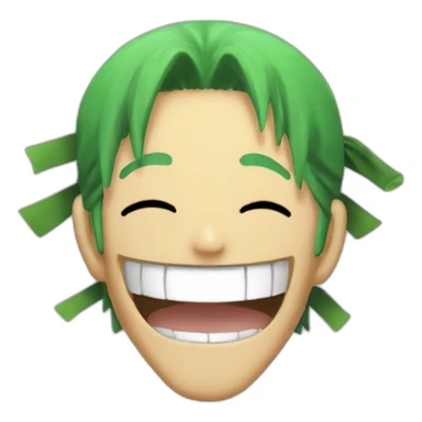 One piece Zoro laughing sticker