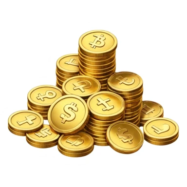 Indian rupees in coin sticker