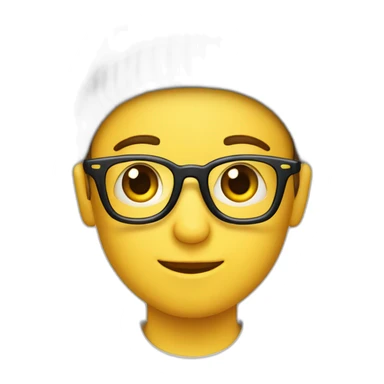 Garçon avec une paire de lunettes ET un bonnet sticker