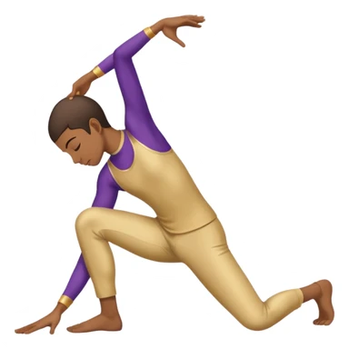 Person bowing at the end of a performance sticker