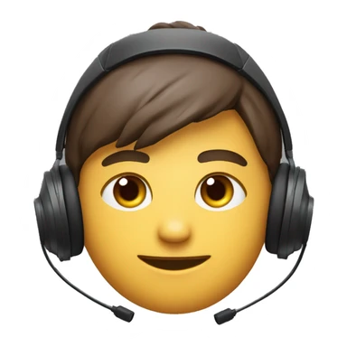 Gamer, Glatze, schwarzes Headset mit schwarz-grünen Katzenohren, kurzer rot-brauner Vollbart, grau-blaue Augen, Hoodie mit kapuze sticker