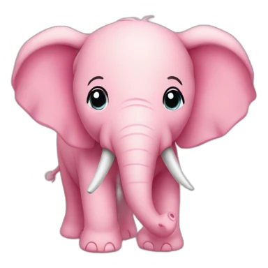 Elefante cor de Rosa  sticker