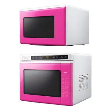 Pink microwave  sticker