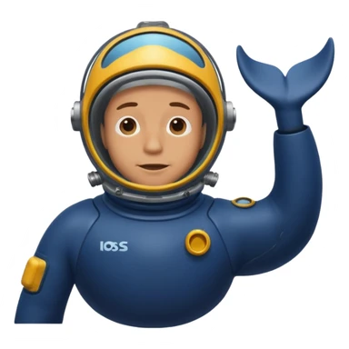 man inside a whale sticker