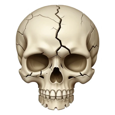 Kafası patlayan kuru kafa sticker