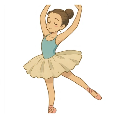 ballet dancing girl sticker