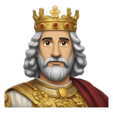 Armenian king looking right sticker
