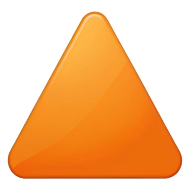 Orange triangle sticker