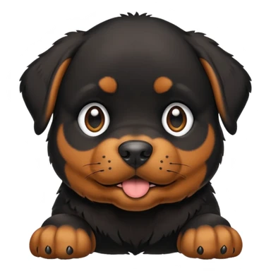 rottweiler puppy sticker