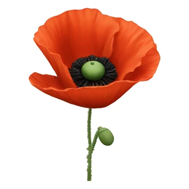 Poppy sticker