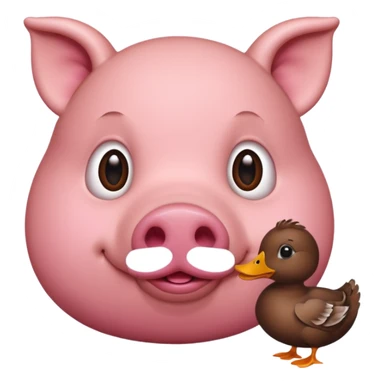 Schwein mit entenschnabel sticker