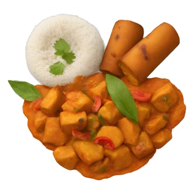 INDIAN FOOD ON A PLATE sticker