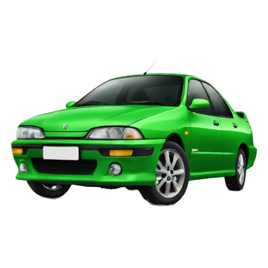 green proton wira sticker