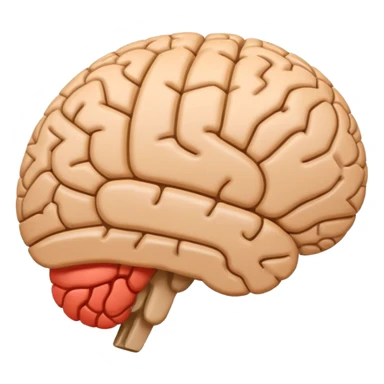 Flat emoji style, simple shapes, bold outline, minimal details, centered, white or transparent background, modern Unicode emoji look. A brain and a loading bar which is filling underneath sticker