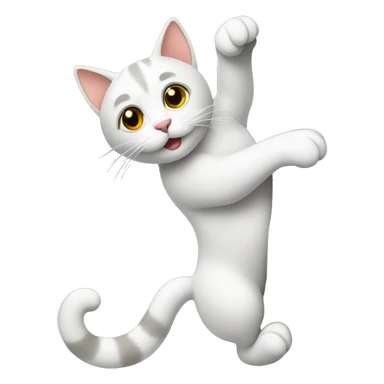 Cat climbing tree sticker